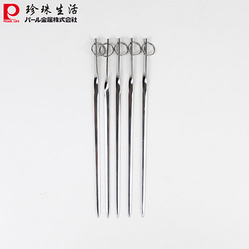 日本进口工夫具扁形串烧针带挂环