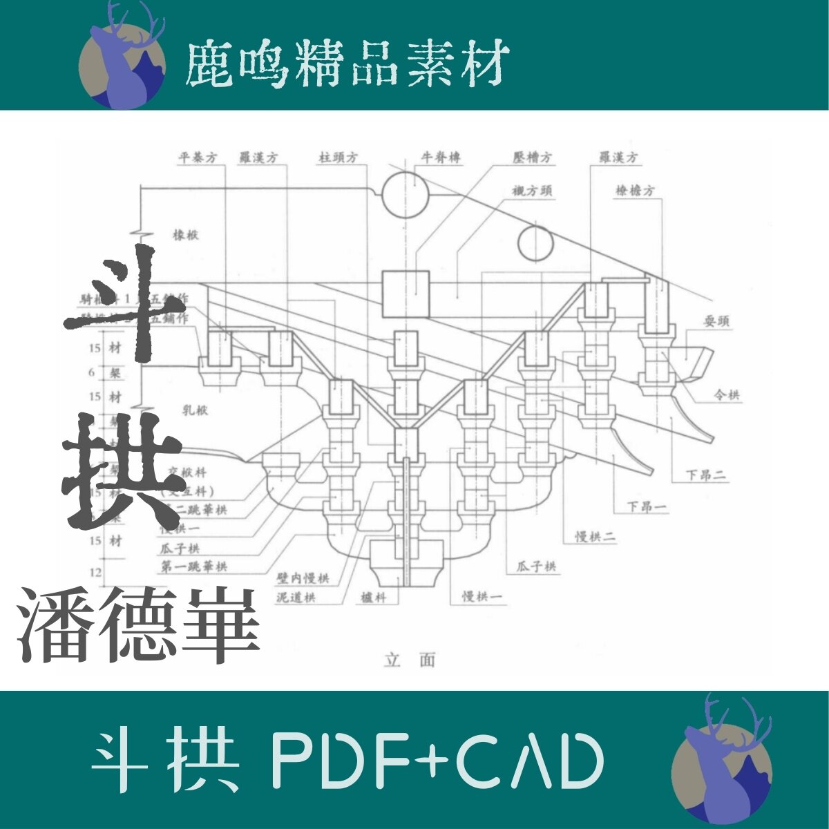 002-古建明清斗拱分件唐宋铺作分解图文PDF学习设计素材