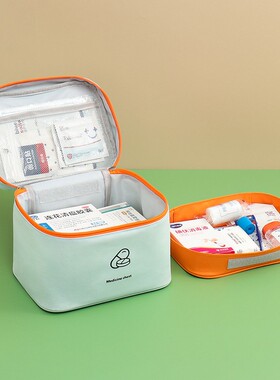 大容量双层药品收纳包旅行出差居家急救包应急医疗防疫健康可斜挎