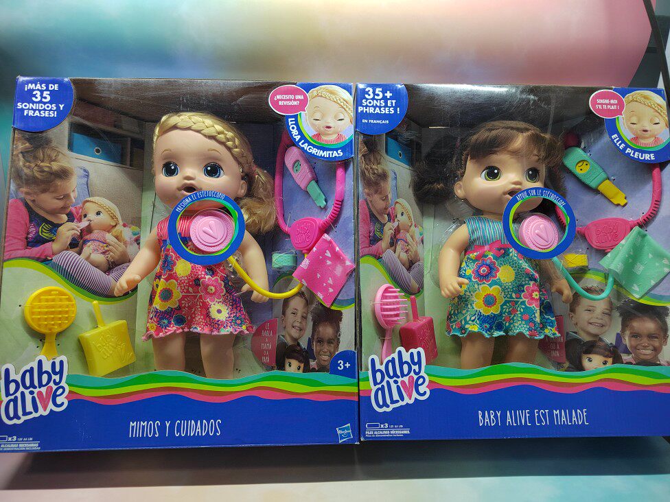 西班牙语孩之宝正品淘气宝贝好心情宝宝甜蜜辅食娃娃医生娃娃