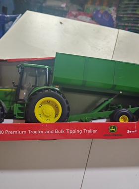 约翰迪尔John Deere儿童仿真玩具车模型农用工程车合金压铸塑料车