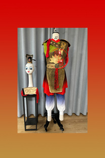 桃李杯男子独舞古典舞战鼓行舞蹈服装头饰艺考定制原版胡枷诚铠甲