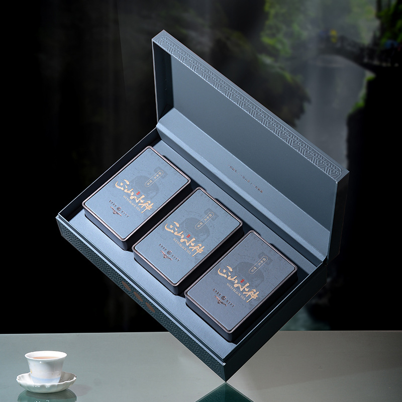 德国工艺2025新茶武夷山桐木关蜜香红茶茶叶正山小种三铁盒精美礼