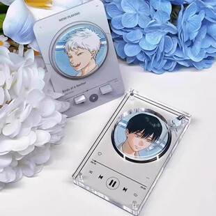 音乐CD播放器谷美吧唧砖吧唧托磁吸收纳盒高颜值周边展示桌面摆件