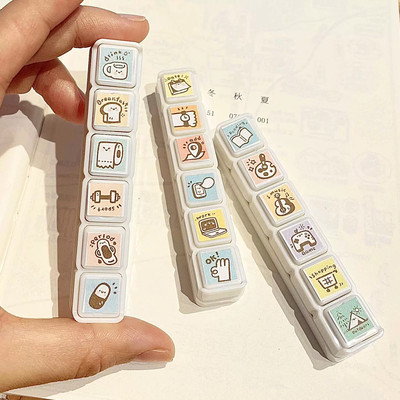 六联印章日常生活工作手账diy