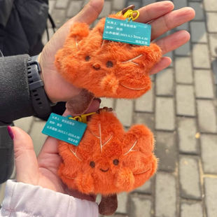 北京香山限定当红小枫叶毛绒公仔挂件创意旅游打卡秋天挂饰小礼物