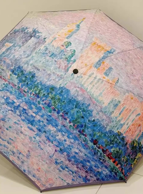 上海浦东美术馆奥赛大展浦美阿维尼翁傍晚雨伞高颜值实用晴雨伞