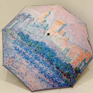 上海浦东美术馆奥赛大展浦美阿维尼翁傍晚雨伞高颜值实用晴雨伞
