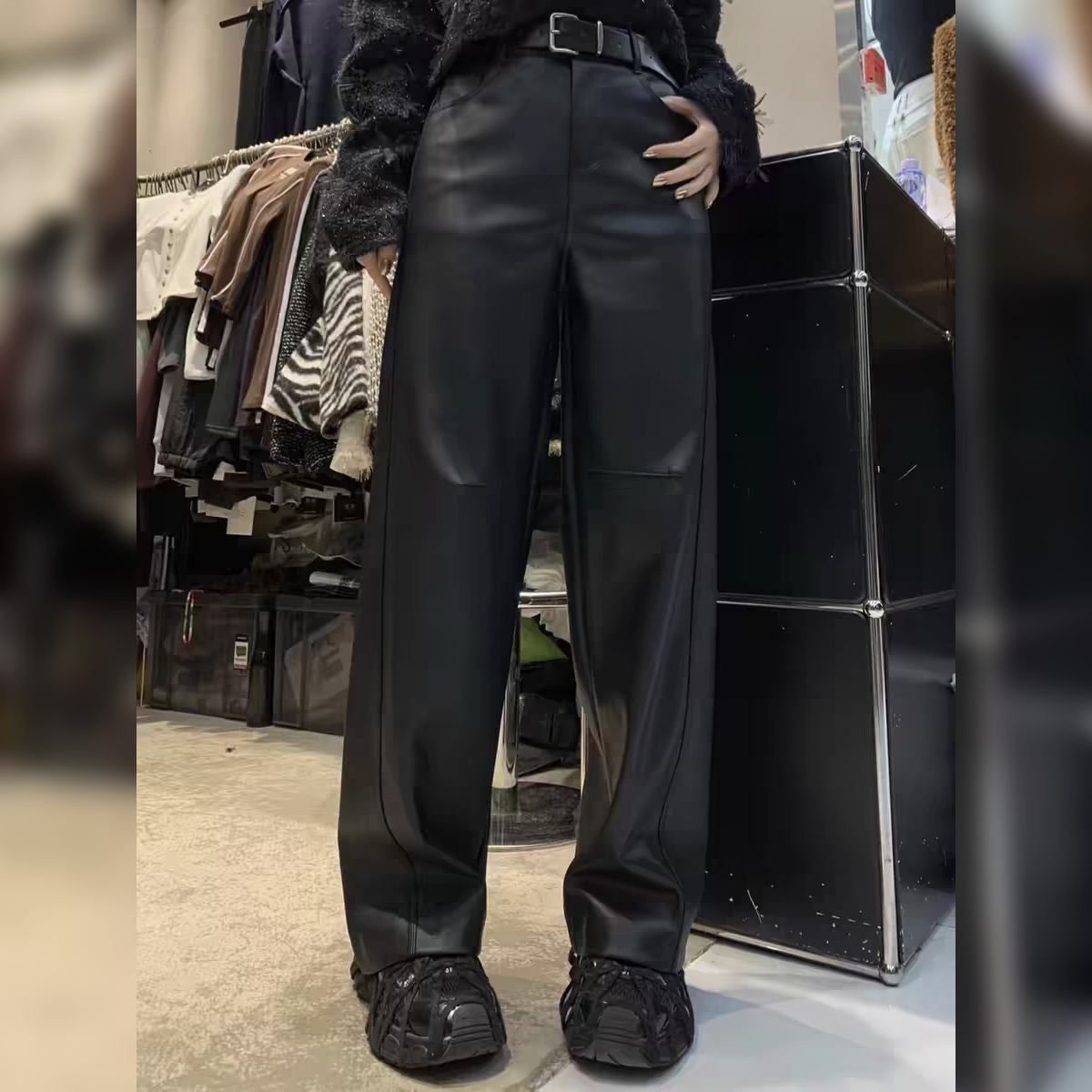 欧货2024冬季时尚小众休闲裤