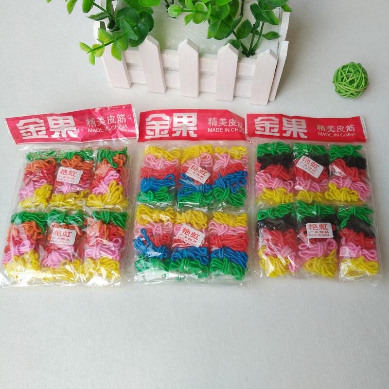 皮筋头饰饰品橡皮筋发圈头饰头花满包邮整包批梳头皮筋艳虹小金果