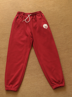 新款酒红灰色运动裤女春夏美式嘻哈街舞休闲束脚宽松阔腿裤jazz裤