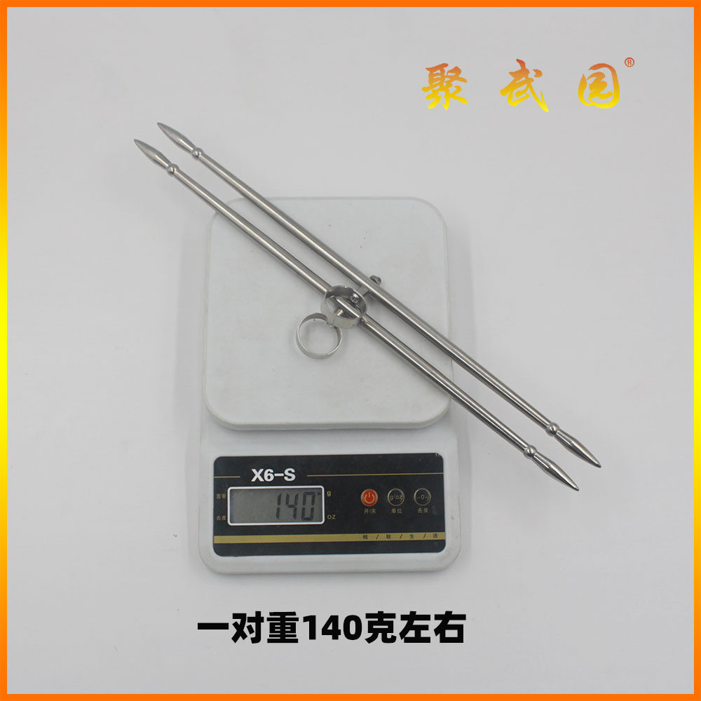 轻型武术峨眉刺钛合金TC4材质峨眉针双锋挝送包无尖未开刃图片
