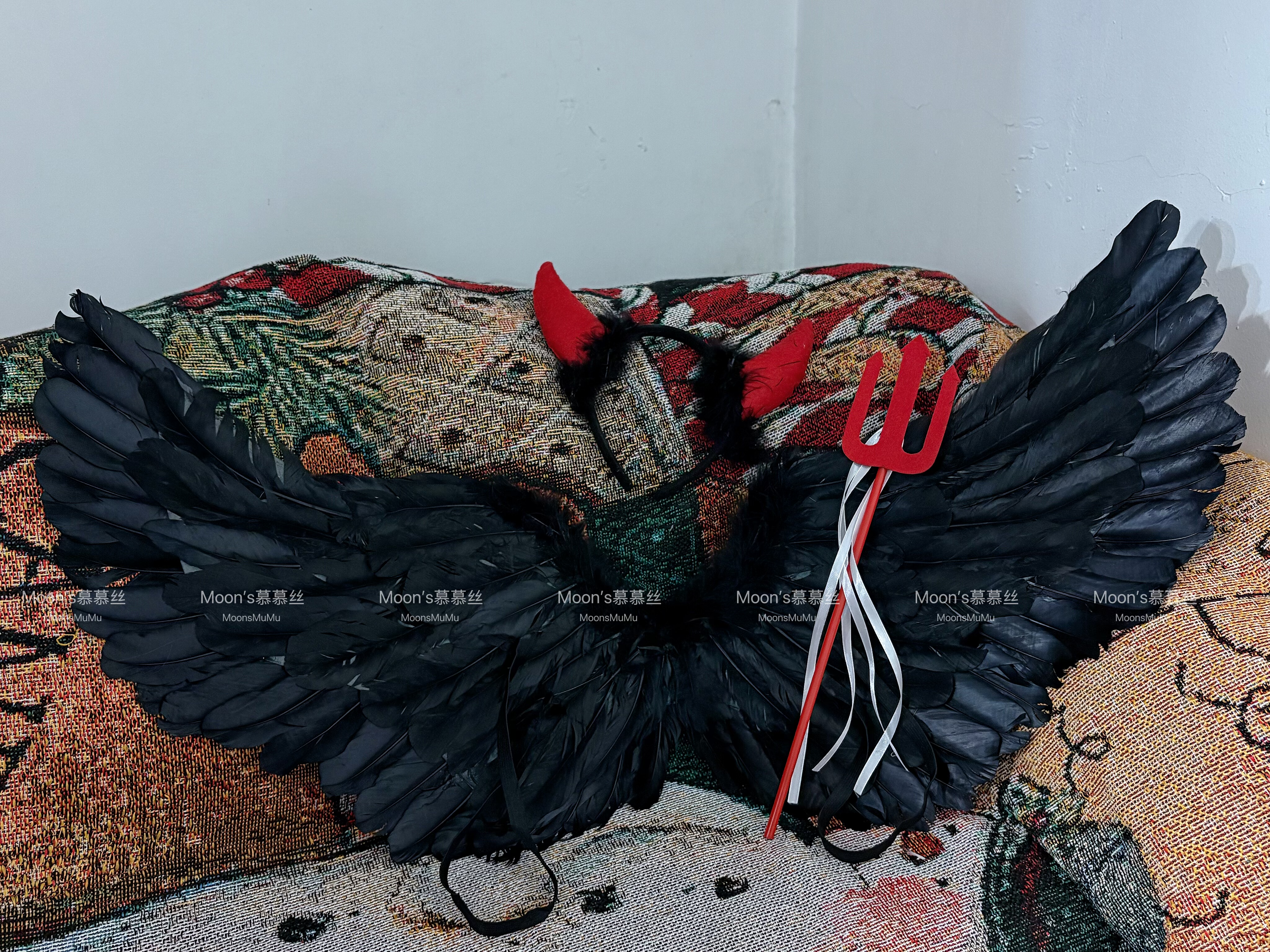 慕慕丝万圣节系列天使翅膀-原创设计鬼新娘服装道具cosplay角色