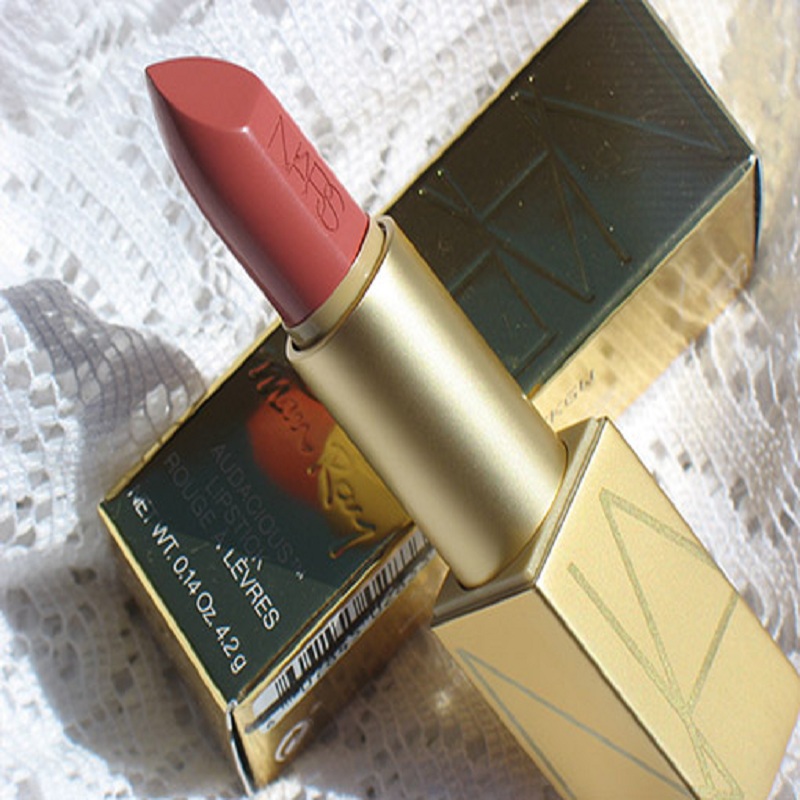 超值杂志模特爆款 nars唇膏口红纵欲惹火圣诞限量金管anita豆沙色