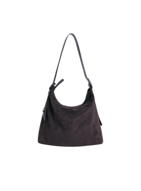 PURE2 SUEDE HOBO BAG 复古通勤麂皮绒大容量斜挎流浪包