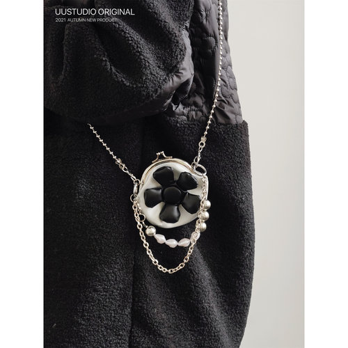 迷你uustudio花朵辣妹口红包暗黑