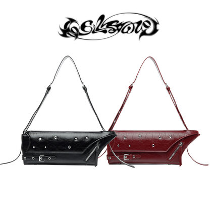 uustudio暗黑星空小众原创设计辣妹重工铆钉机能腋下单肩斜挎包潮