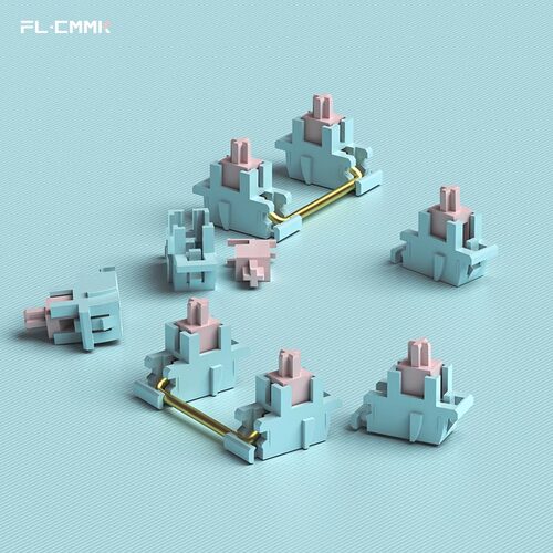 FLCMMK官方fl腹灵v4卫星轴全新POK高顺滑材质自润滑钢板卫星轴
