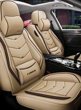 汽车坐垫奔驰GLC260LE300L宝马5系X3奥迪A6LQ5L四季通用亚麻座垫