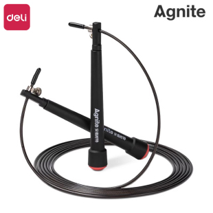 得力安格耐特F4137S竞速钢丝跳绳小学生中考练习专用成人比赛考试