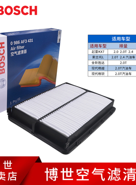 适配19-20款新胜达起亚KX7帕里斯帝索兰托L格越格锐空滤空气滤芯