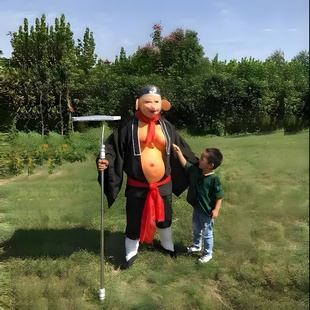 猪八戒全套演出服装 道具成人扮演面具衣服西游记COS服饰搞笑人偶