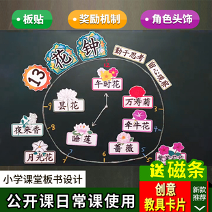 花钟小学语文三年级下册板书设计卡片教具公开课老师赛课黑板板贴