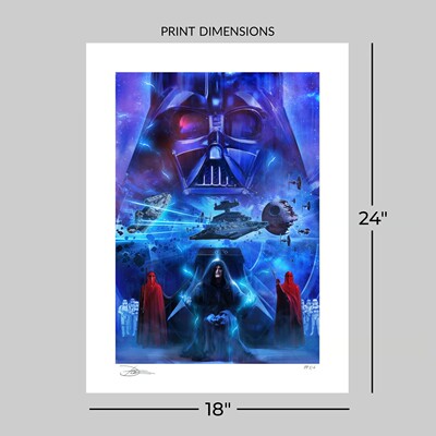 正品ACME星球大战限量艺术画Dark Forces of the Galactic Empire