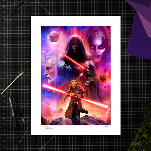 正品ACME星球大战限量艺术画Dark Forces of the Sith Order