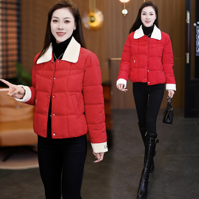 独特漂亮厚外套上衣洋气显瘦棉袄