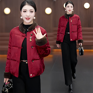 今年流行的冬装新中式国风外套棉衣2025新款爆款女装羽绒棉服棉袄