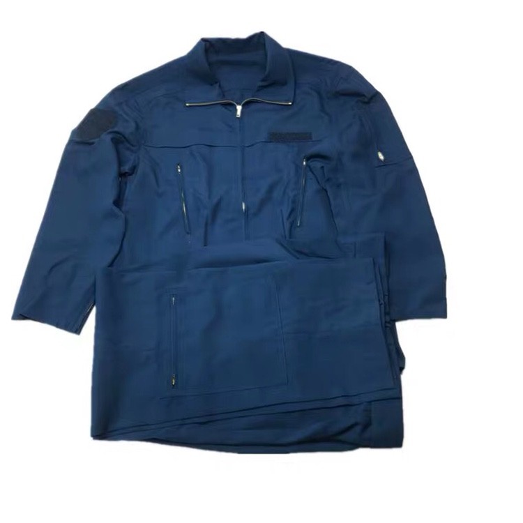 库存全新02夏飞布服夏季飞行服天蓝色布服套装男分体飞行工作服