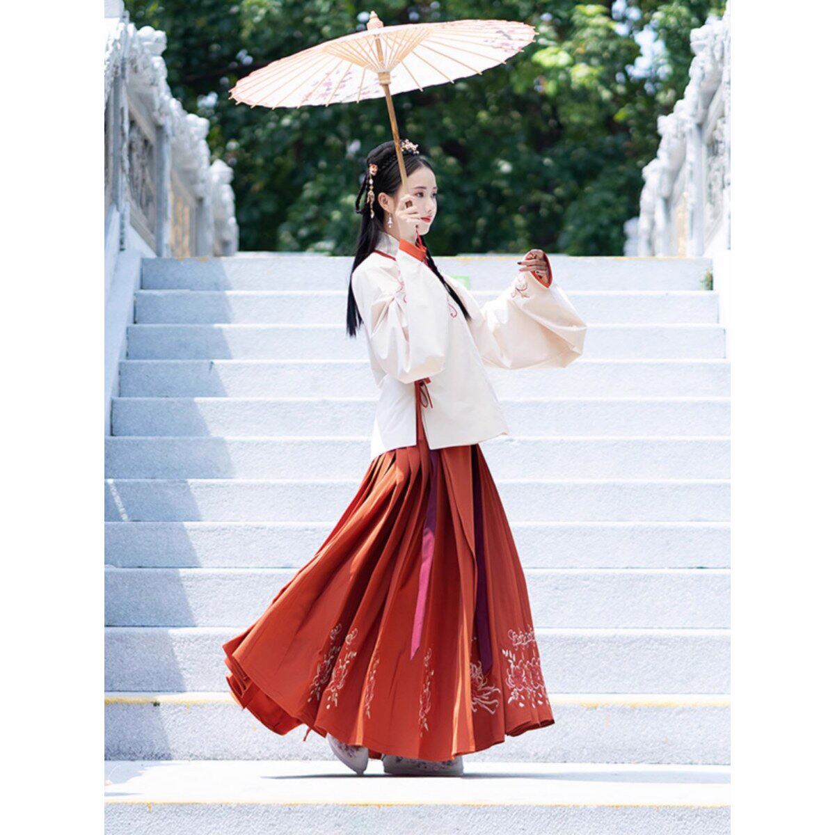 汉服出租马面裙新中式婚礼伴娘服