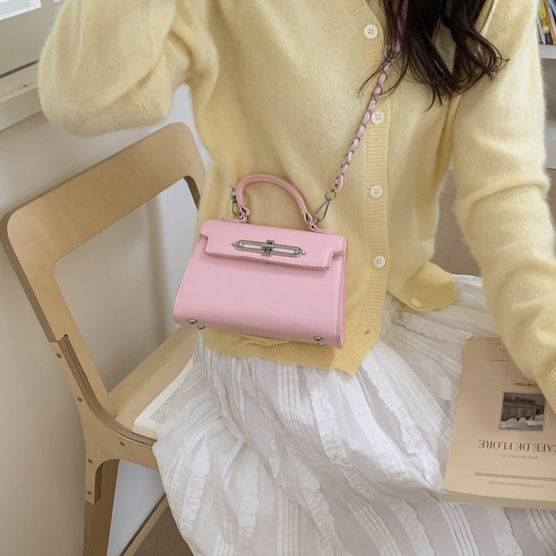 高级感质感洋气凯莉包女2026新款日常上班通勤粉色手提斜挎小方包,箱包皮具/热销女包/男包,通用款女包,淘宝优惠券,粉丝福利购,淘宝优惠卷