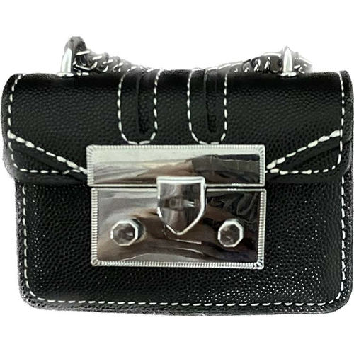 Сумка через плечо, универсальная серебряная сумка на одно плечо, маленькая цепь, кошелек