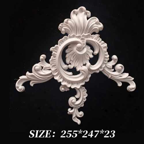 法式反刀角花塑料雕花背景墙装饰工艺背景墙护墙板木花欧式雕花