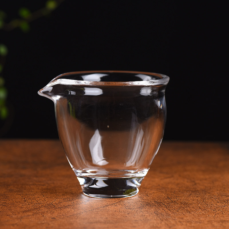 天然水晶杯纯手工原矿石公道杯送礼分茶器配件茶水分离高档轻奢图片