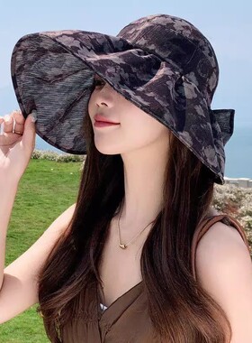 空顶女款夏天显脸小防晒太阳帽