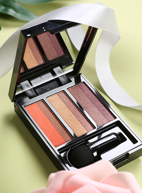 抖音泰国treechada小蘑菇眼影盘懒人眼影大地南瓜色6色眼影初学者