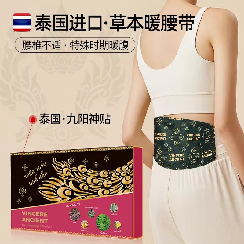 泰国进口VINCERE草本九阳腰贴
