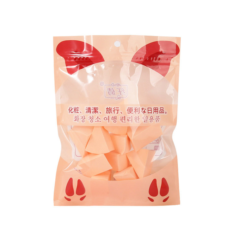 纤倩一次性粉扑化妆海绵块干湿两用上妆粉底液用三角化妆师专用