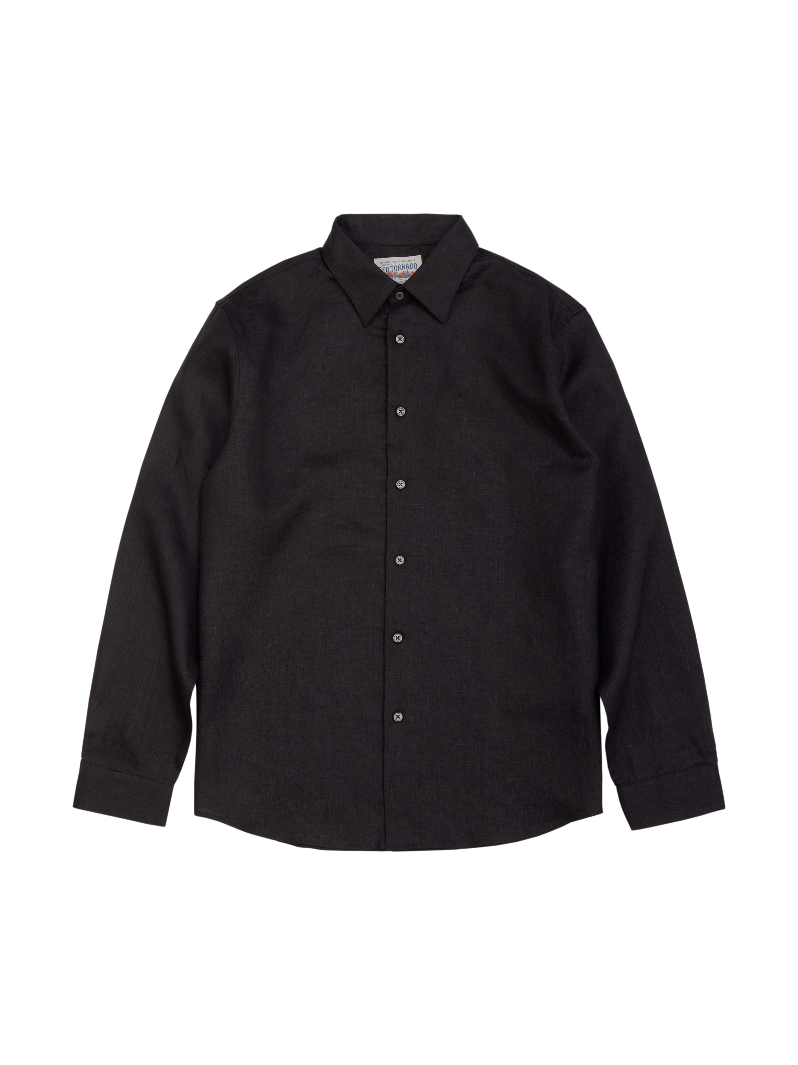 thumbnail for Hongfeng 100% pure linen shirt, men's long-sleeve lapel shirt, summer vintage Italian old money style