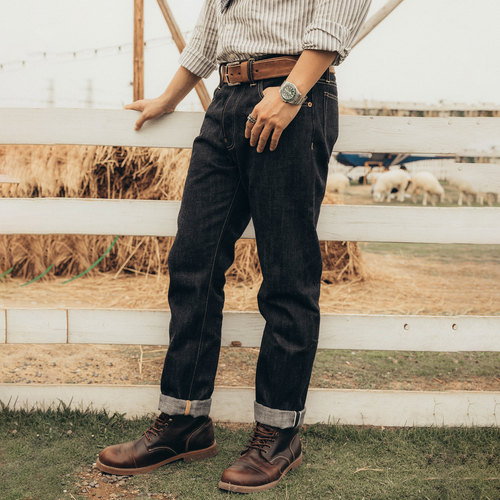 红风修身牛仔裤warehouse赤耳