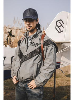 红风 美军IPFU ARMY训练服作训服复古阿美咔叽外套宽松休闲运动服