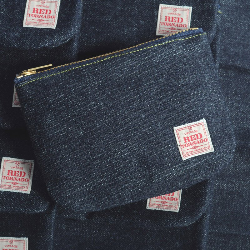 原牛丹宁牛仔零钱袋零钱包手工