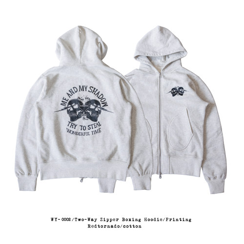 拳击卫衣红风拉链重磅卫衣