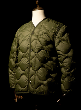 红风轻薄羽绒服 美军M65 liner  搭配内胆可单穿 白鸭绒外套