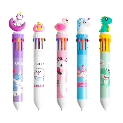 10色卡通可爱少女心做用手圆珠笔