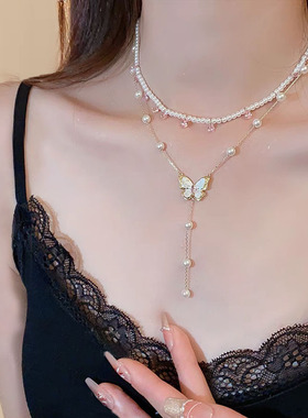 【粉色水滴】简约水滴项链女款