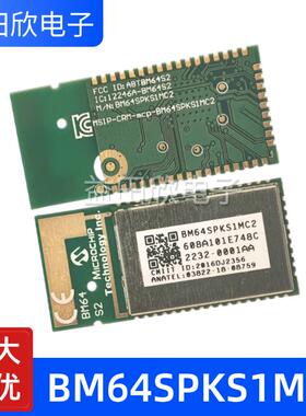 BM64SPKS1MC2-0001AA  BM64SPKS1MC2 蓝牙芯片 MODULE43 全新